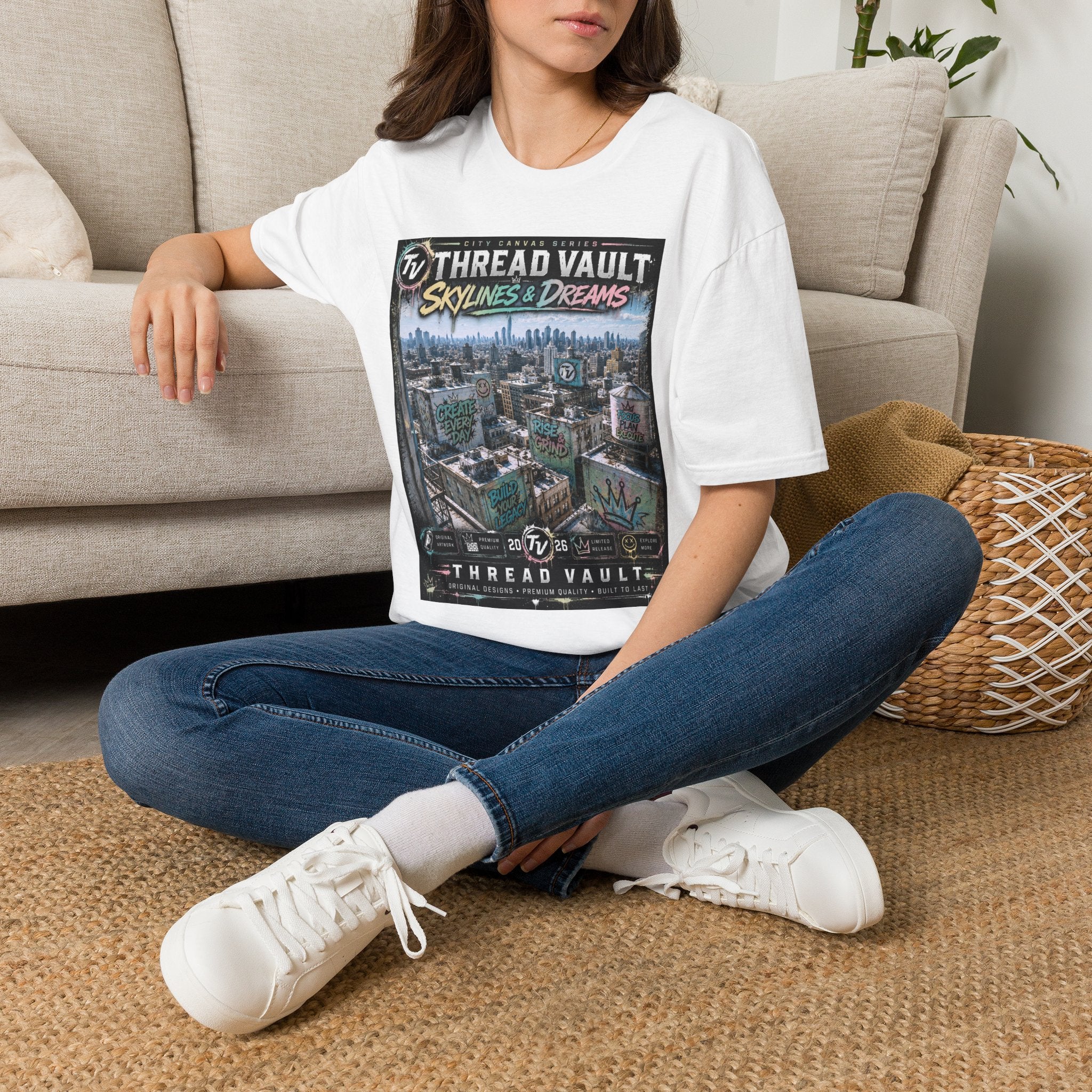 Skylines & Dreams | City Canvas Series | CVC-009 | Premium Graphic Tee