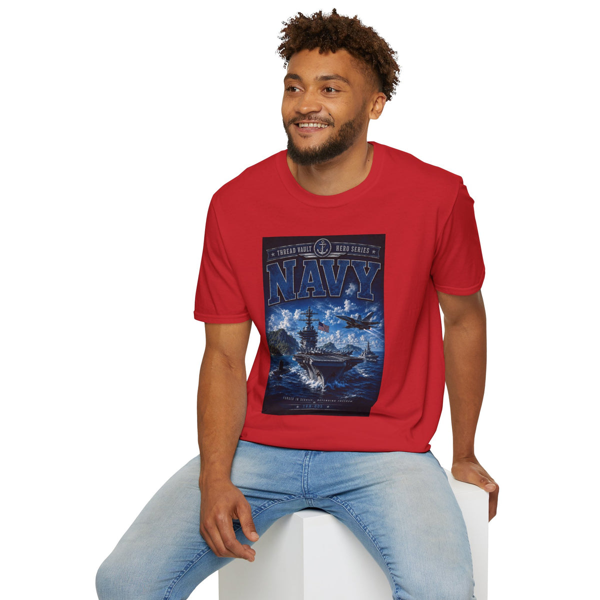 NAVY / HERO SERIES / TVH-005 / PREMIUM GRAPHIC TEE