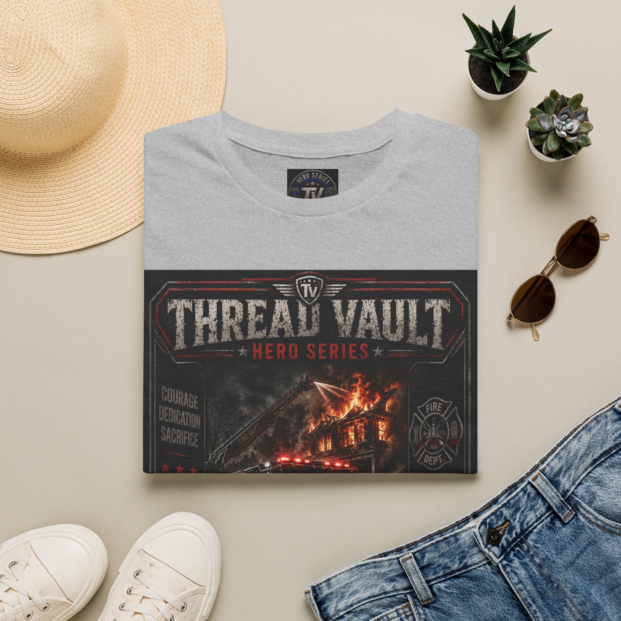Into the Flames | Hero Series | TVHR-002 | Premium Graphic Tee