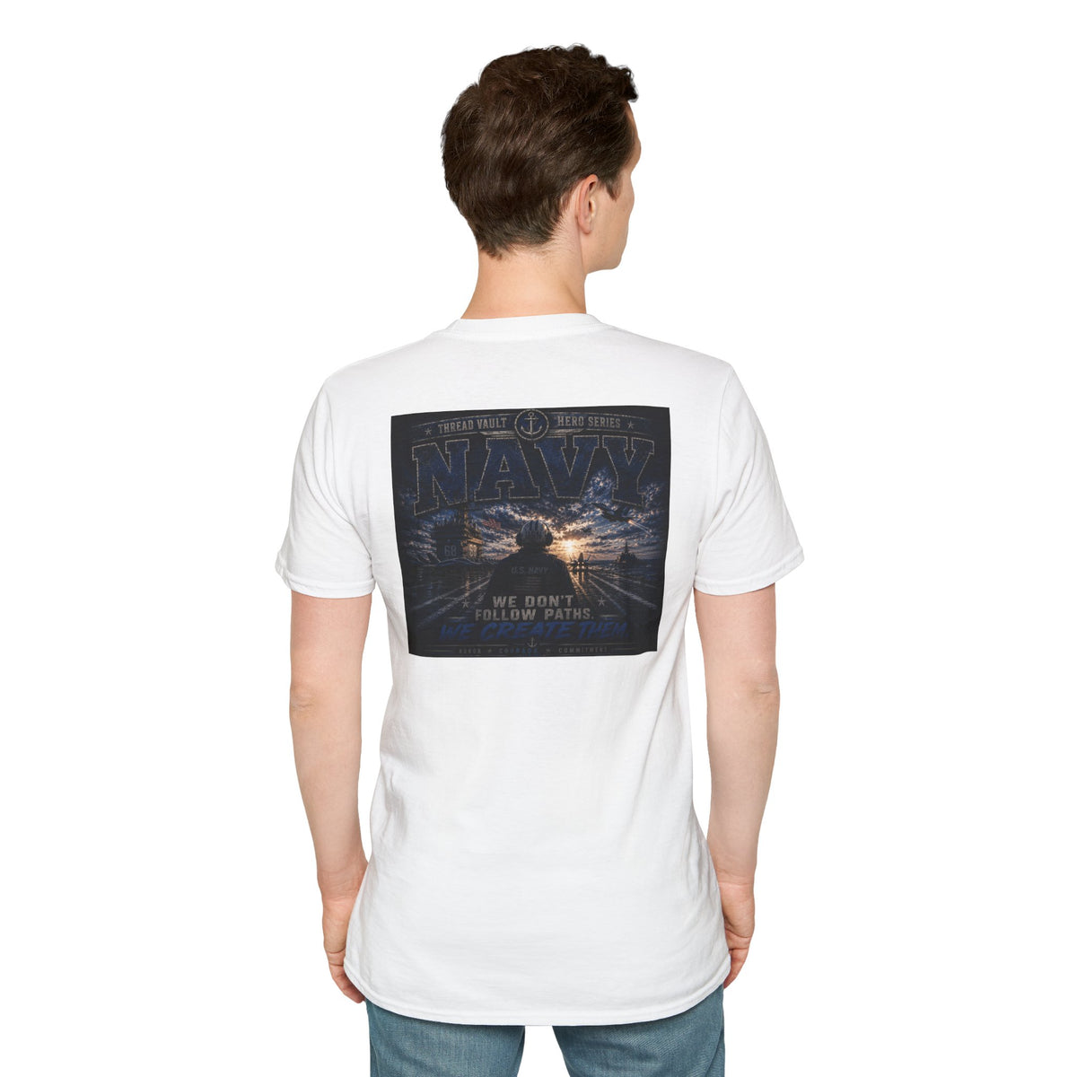 NAVY / HERO SERIES / TVH-005 / PREMIUM GRAPHIC TEE