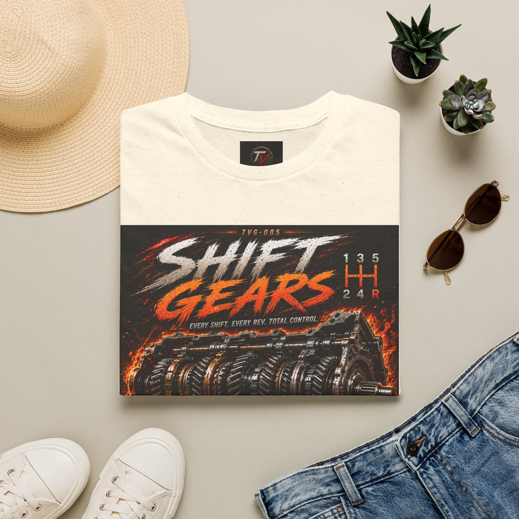 Shift Gears | Garage Series | TVG-005 | Premium Graphic Tee