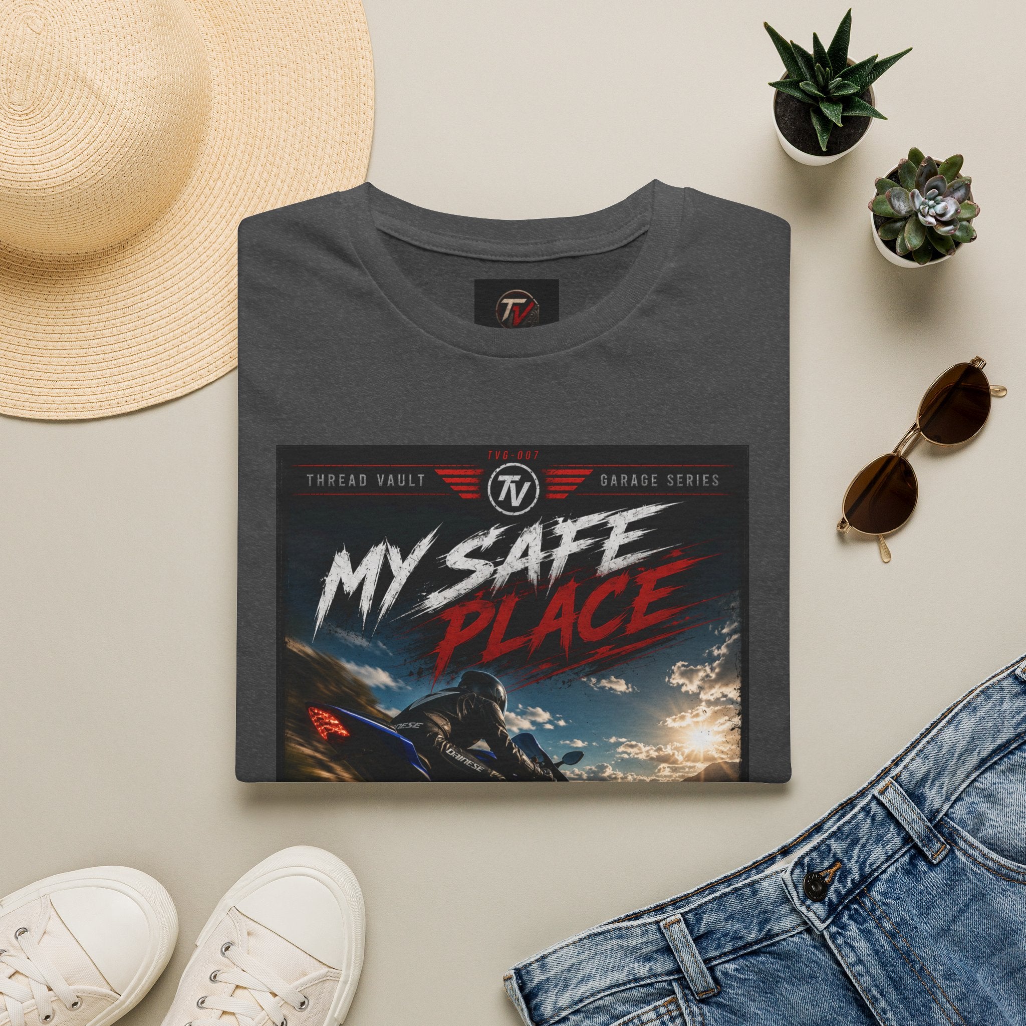 My Safe Place | Garage Series | TVG-007 | Premium Graphic Tee