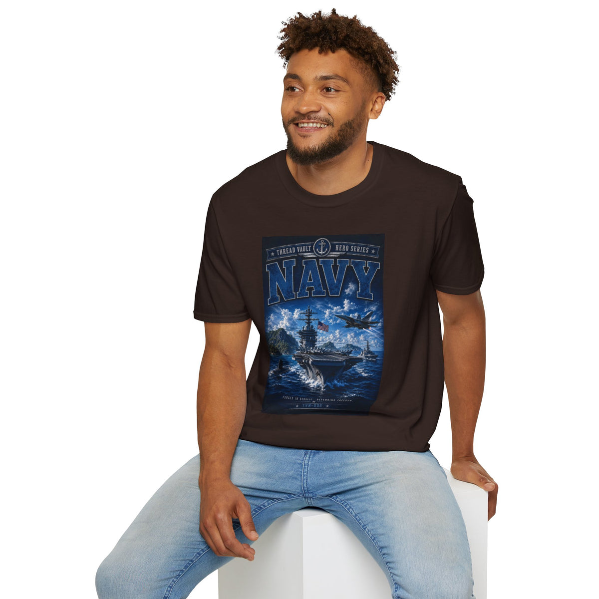 NAVY / HERO SERIES / TVH-005 / PREMIUM GRAPHIC TEE