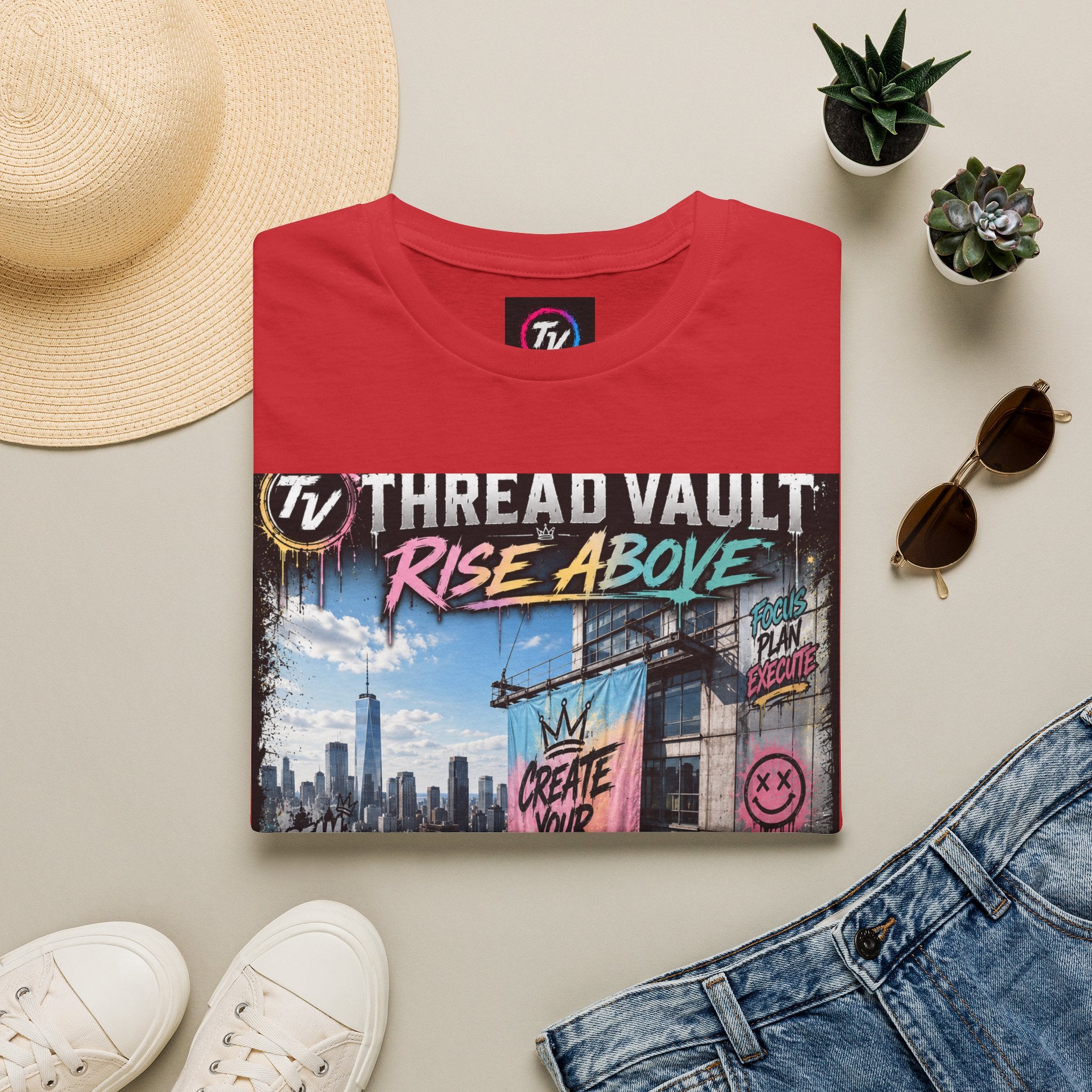 Rise Above | City Canvas Series | CVC-008 | Premium Graphic Tee