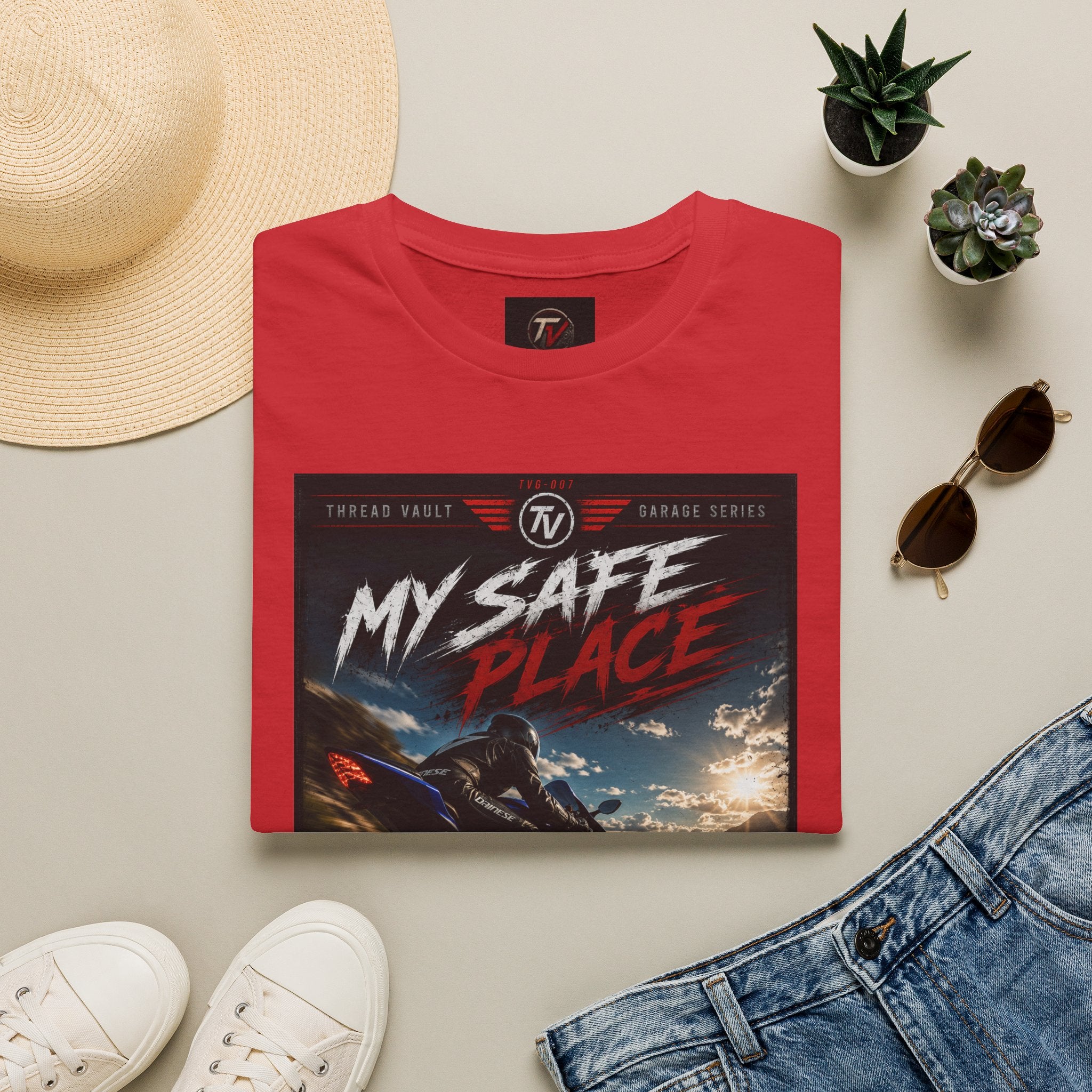 My Safe Place | Garage Series | TVG-007 | Premium Graphic Tee