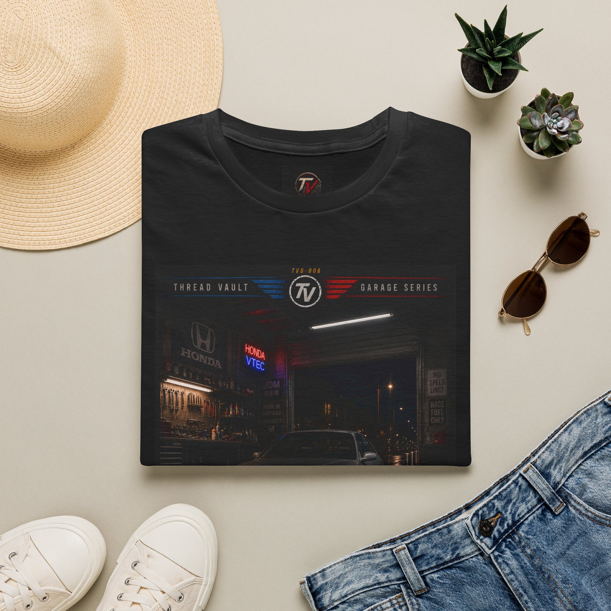 True Racers Come Out at Night | Garage Series | TVG-006 | Premium Graphic Tee