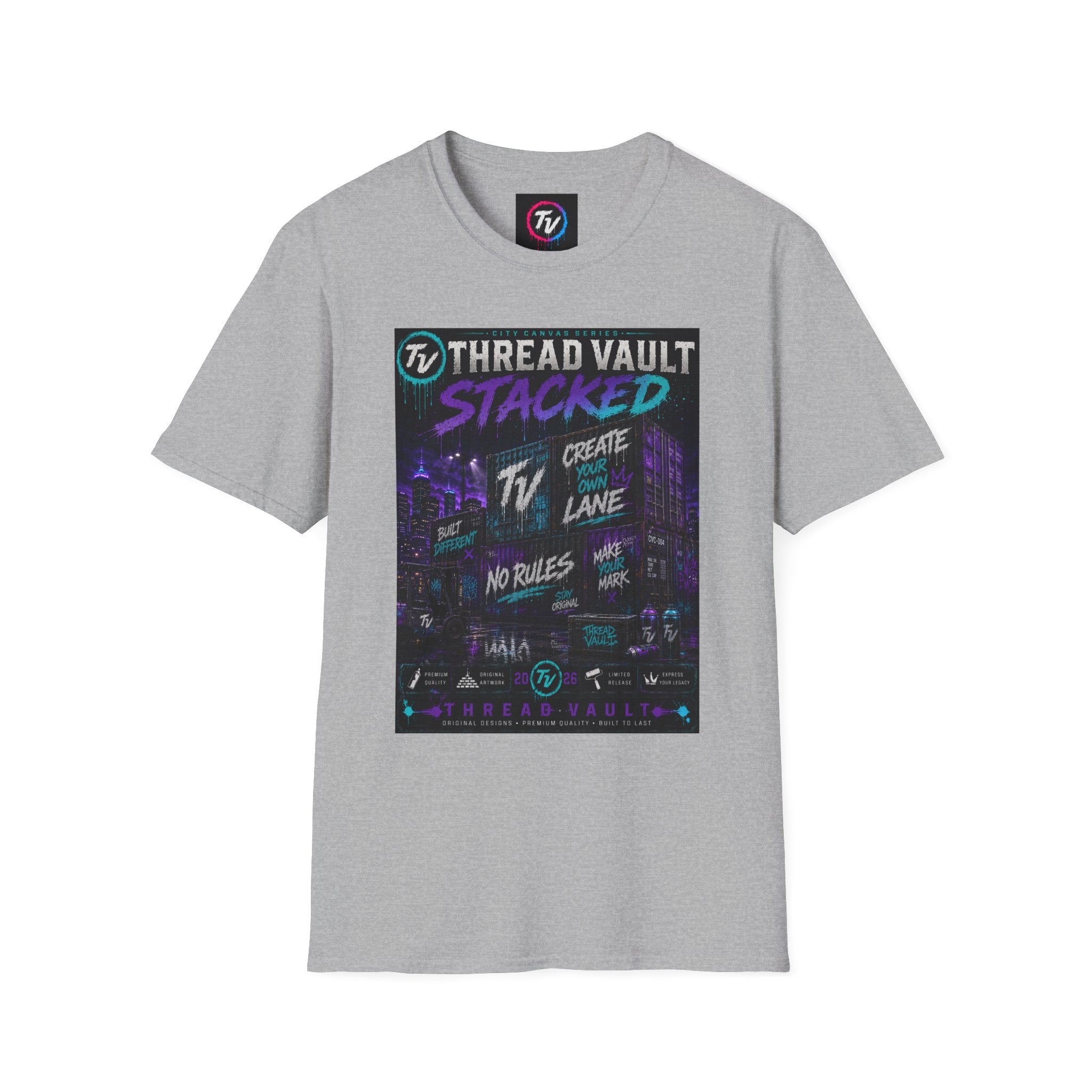 Stacked | City Canvas Series | CVC-004 | Premium Graphic Tee