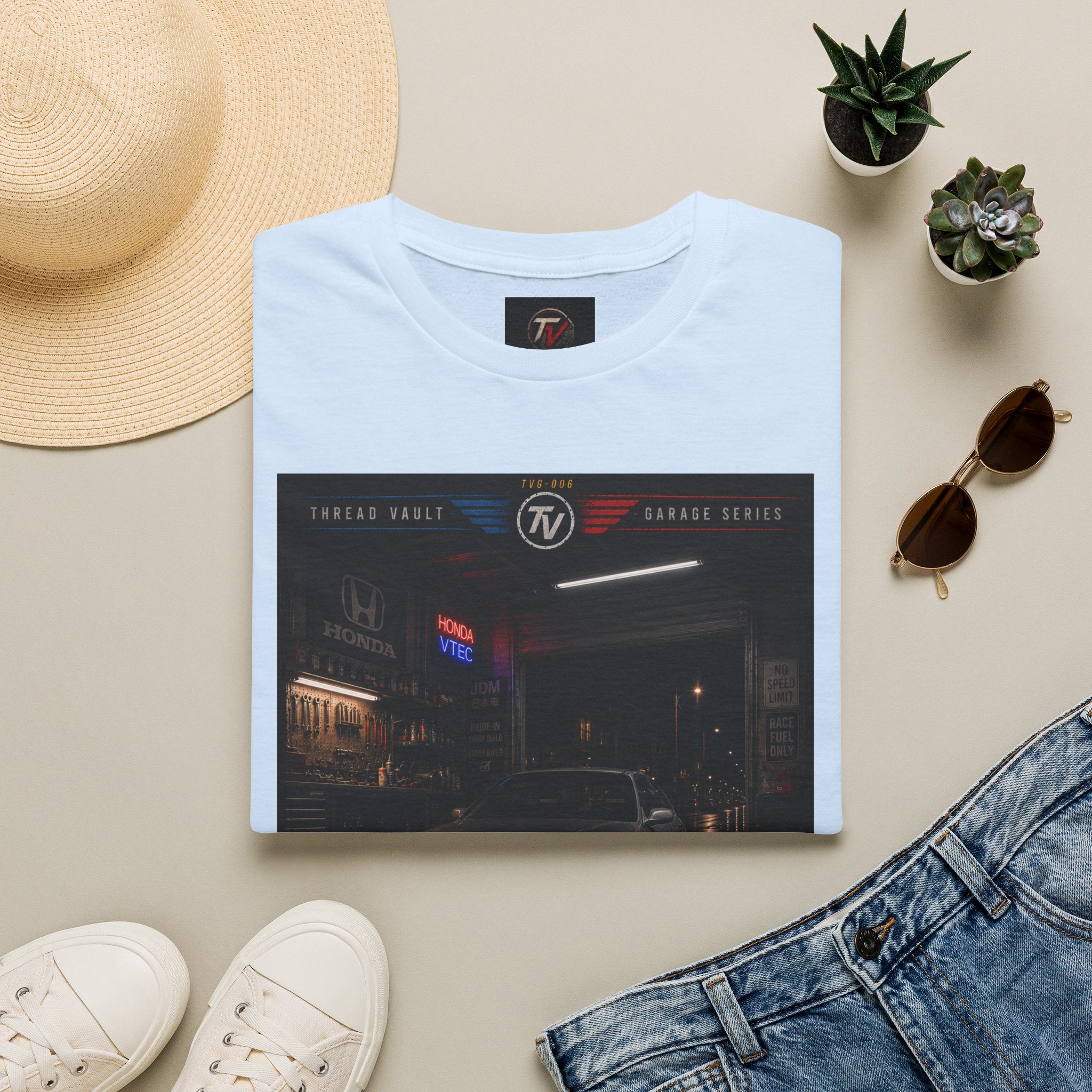 True Racers Come Out at Night | Garage Series | TVG-006 | Premium Graphic Tee