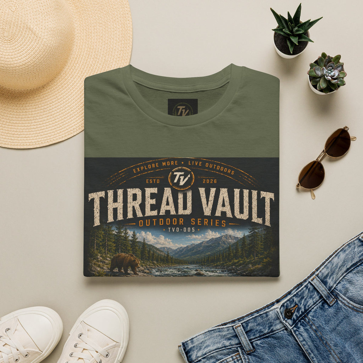 River Rapids | Outdoor Series | TVO-005 | Premium Graphic Tee