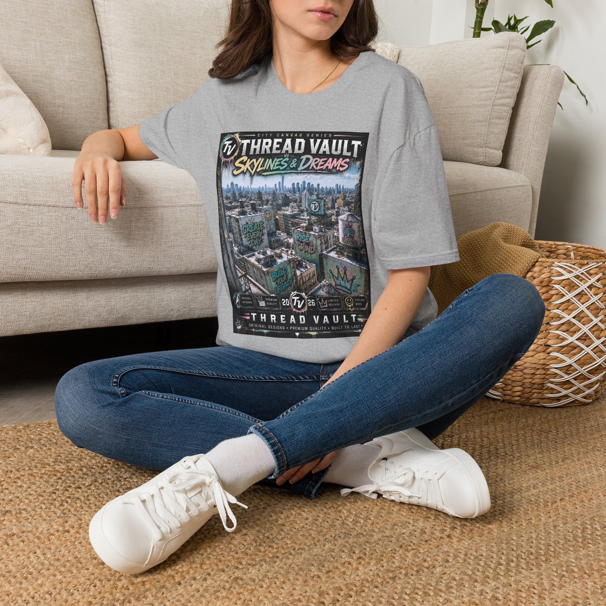 Skylines & Dreams | City Canvas Series | CVC-009 | Premium Graphic Tee