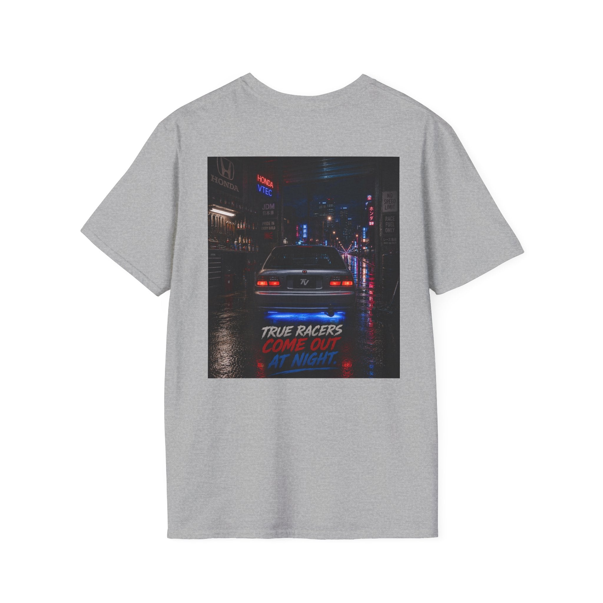 True Racers Come Out at Night | Garage Series | TVG-006 | Premium Graphic Tee