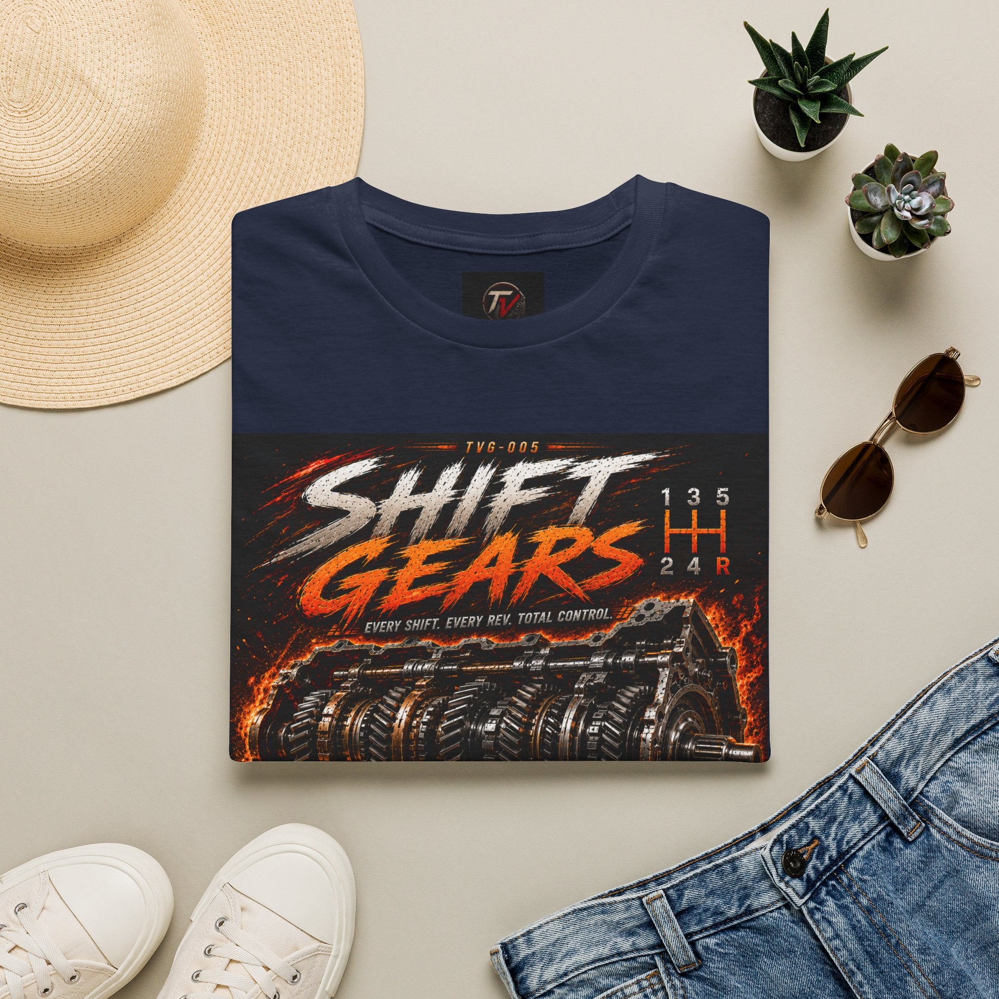 Shift Gears | Garage Series | TVG-005 | Premium Graphic Tee
