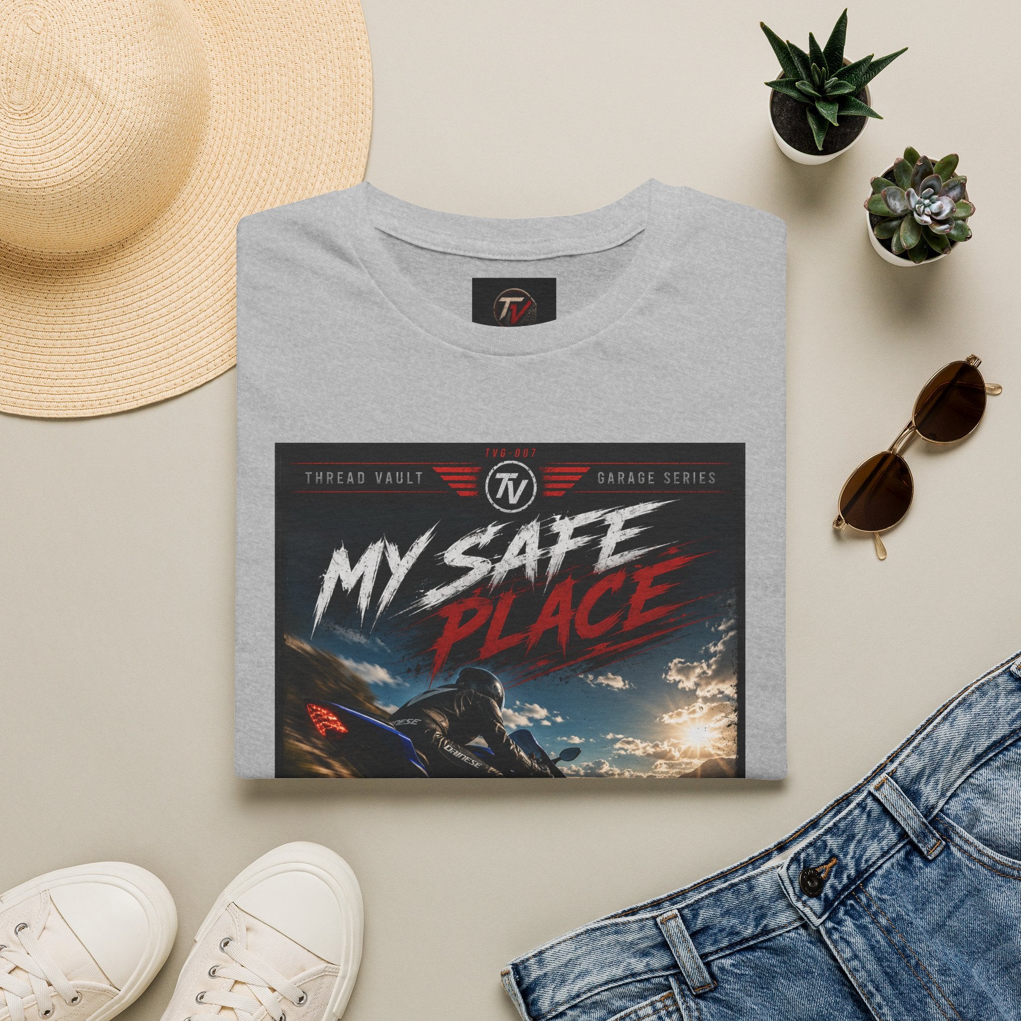 My Safe Place | Garage Series | TVG-007 | Premium Graphic Tee