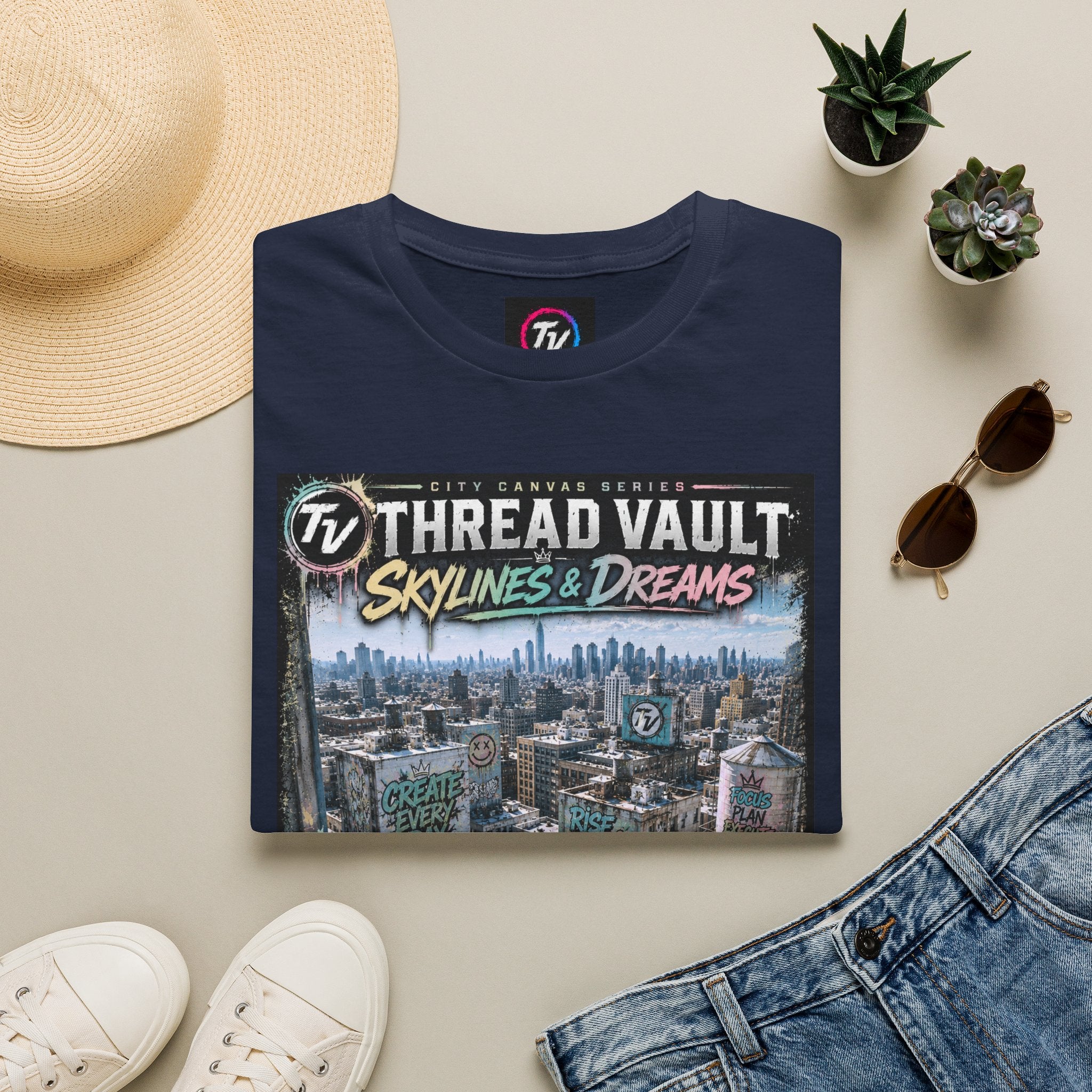 Skylines & Dreams | City Canvas Series | CVC-009 | Premium Graphic Tee
