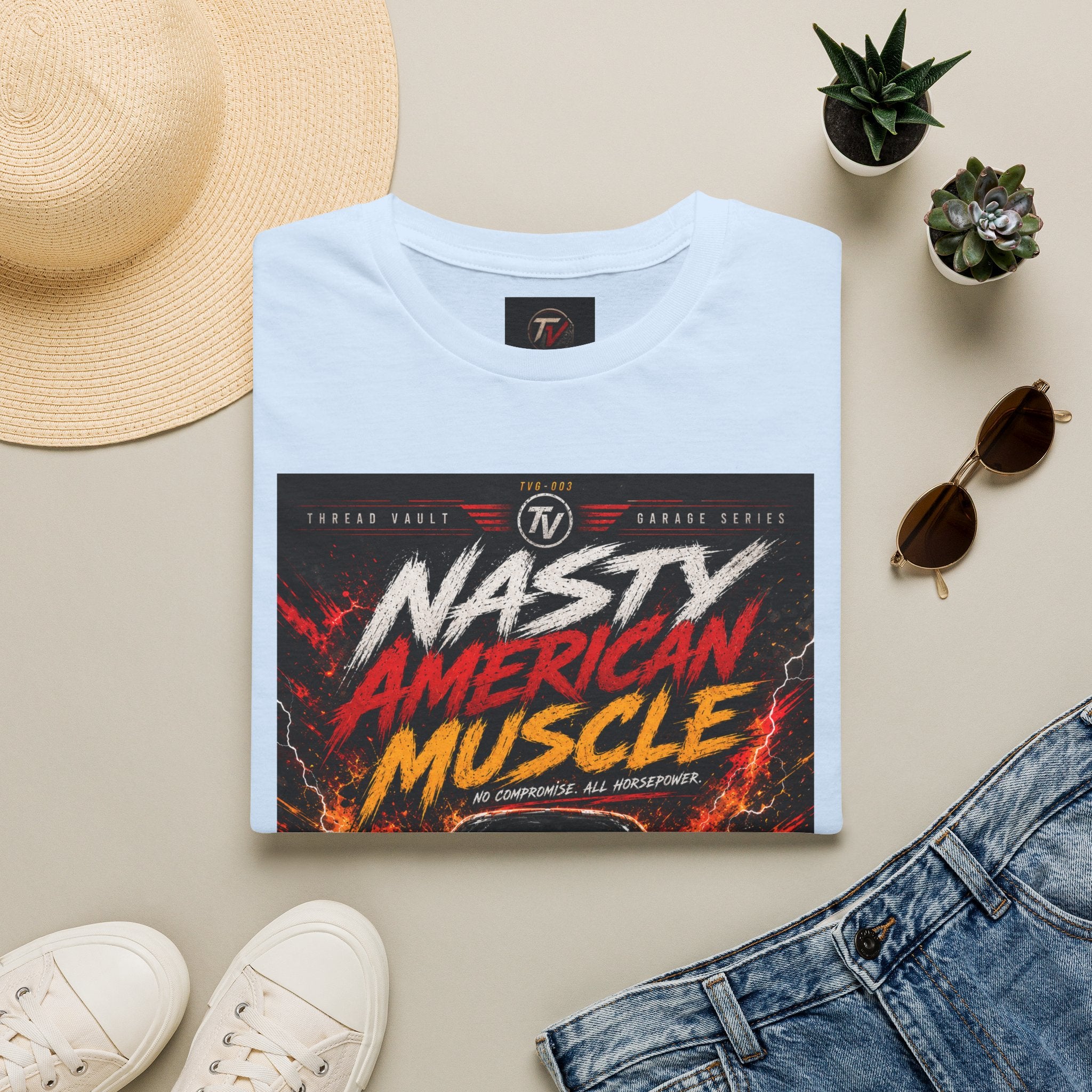 Nasty American Muscle | Garage Series TVG-003 | Premium Graphic Tee
