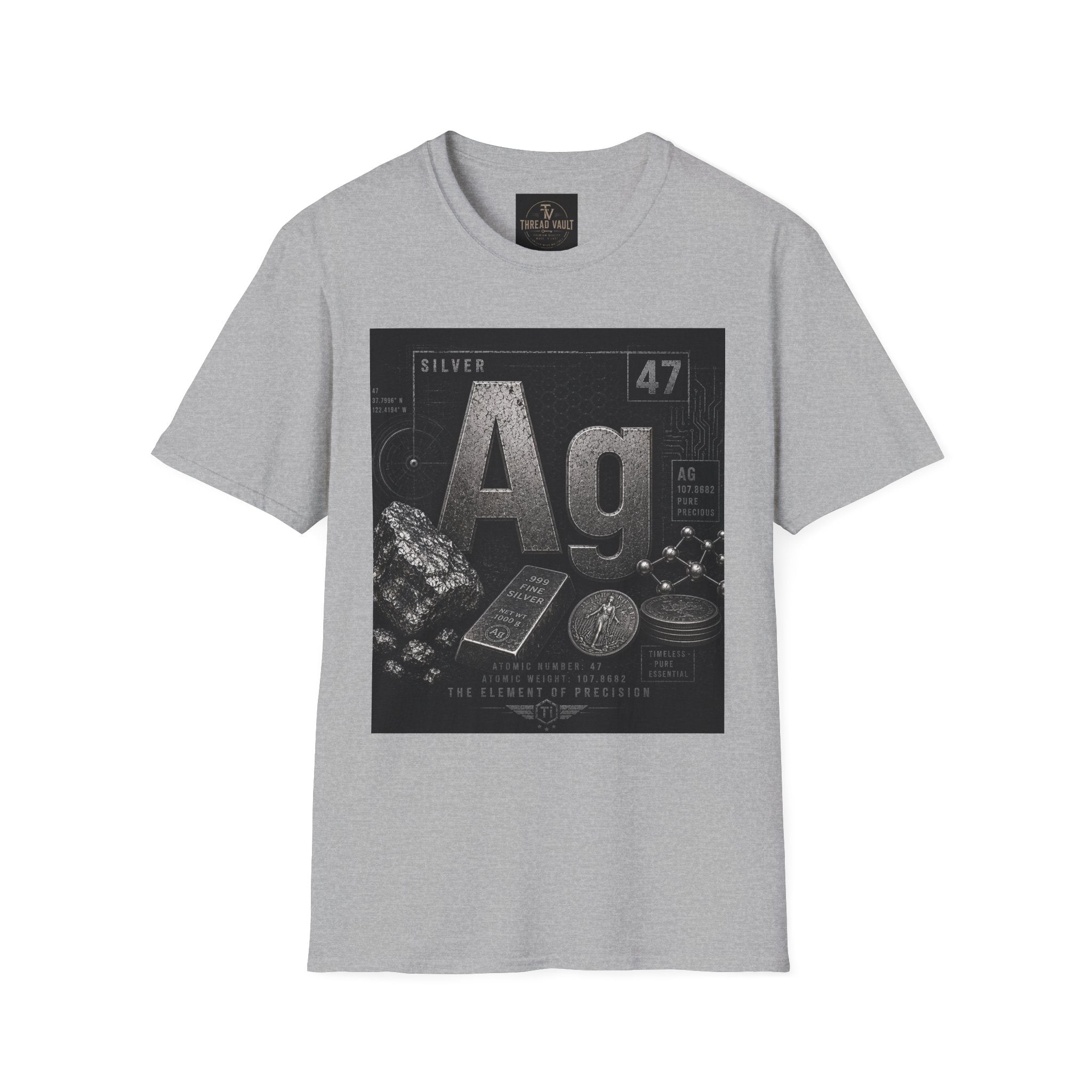 Silver | Element Series TVE-006 | Premium Graphic Tee