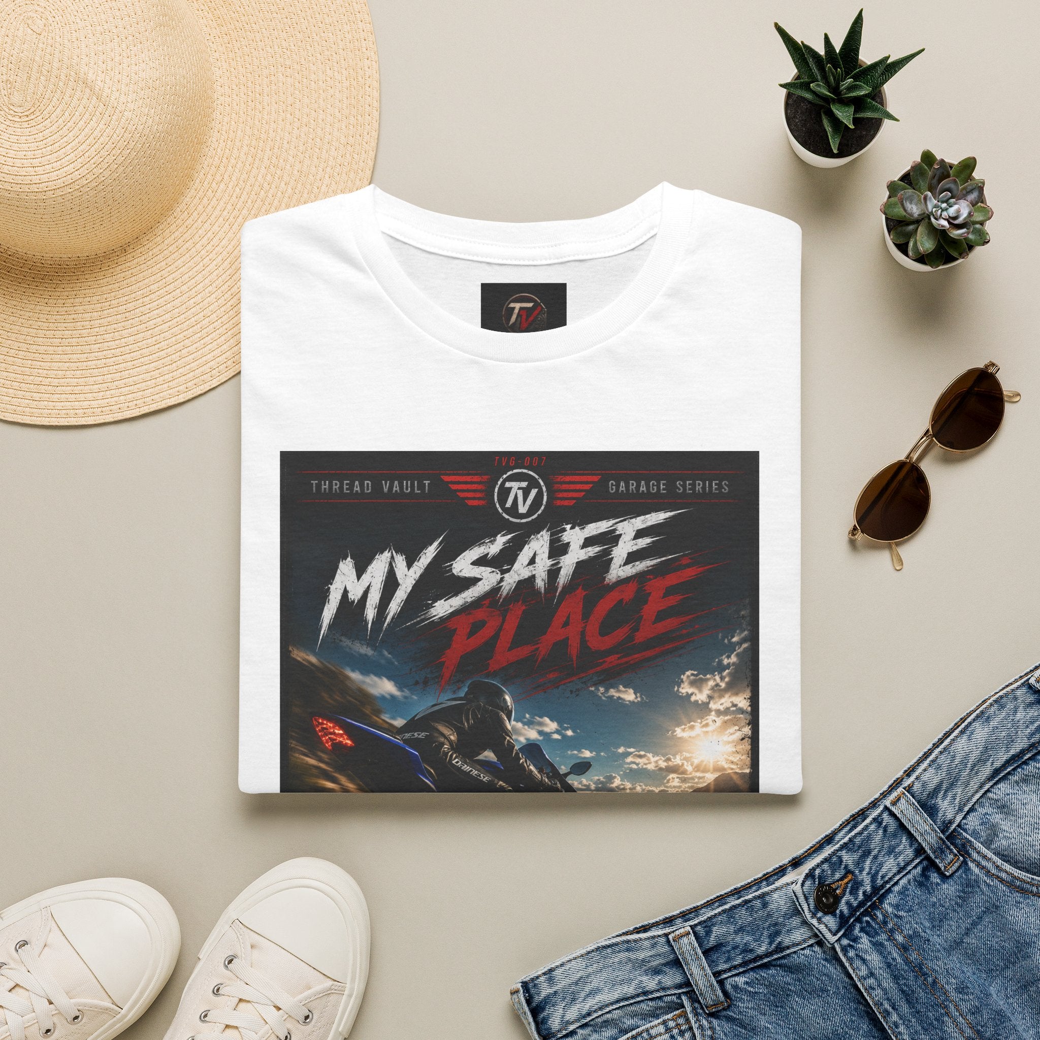 My Safe Place | Garage Series | TVG-007 | Premium Graphic Tee
