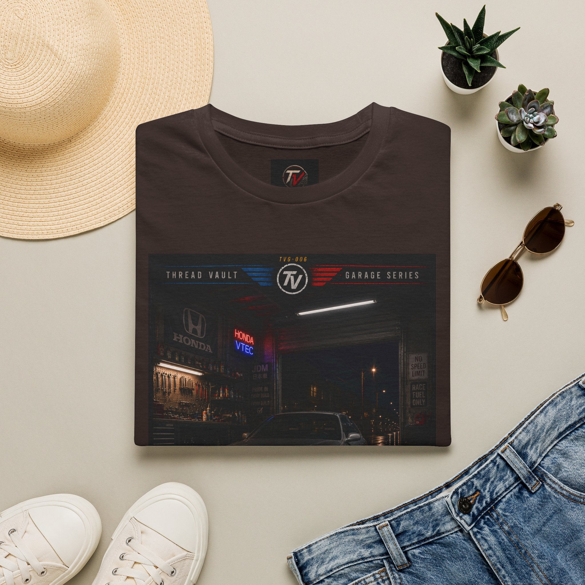 True Racers Come Out at Night | Garage Series | TVG-006 | Premium Graphic Tee
